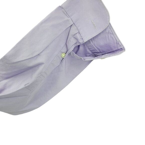 Mens Calvin Klein Dress Shirt 17 36/37 Lilac Purple Regular Fit Button Up Cotton - Picture 4 of 12